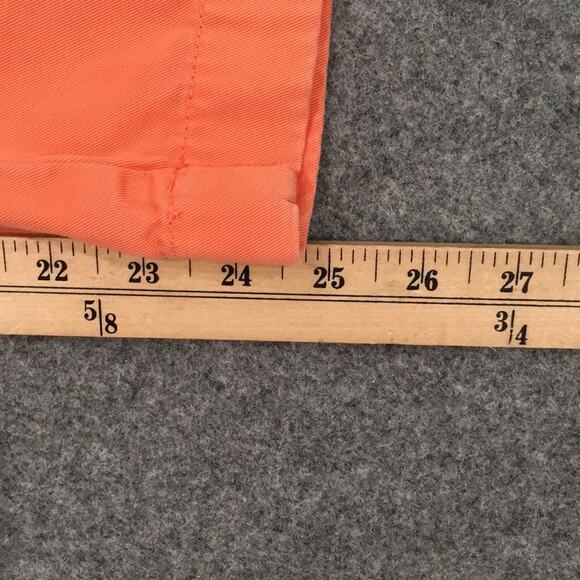Crewcuts Girls Sz 10 Orange Sun Faded Slim Fit Chino Pants Adjust 100% Cotton - Picture 10 of 10